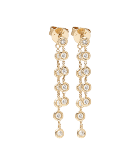 NUS Front To Back Diamond Drop Earrings product