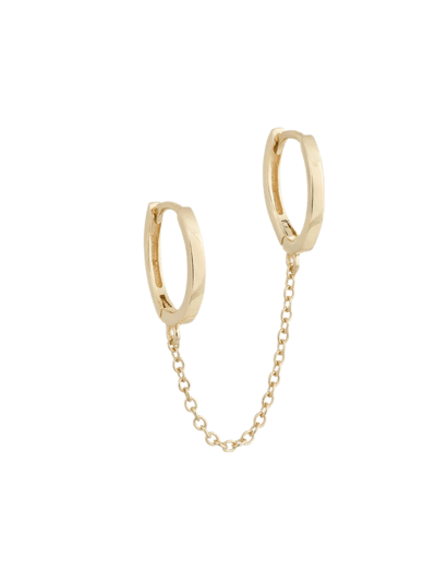 NUS Solid Double Huggie Chain Earring product