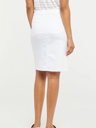 5 Pocket Jean Skirt - Optic White - Optic White