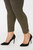 Alina Skinny Ankle Jeans In Plus Size - Martini Olive