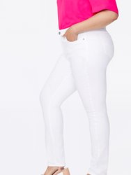Alina Skinny Jeans In Plus Size - Optic White