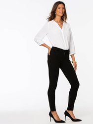 Ami Skinny Jeans In Petite - Black - Black