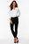 Ami Skinny Jeans In Petite - Black
