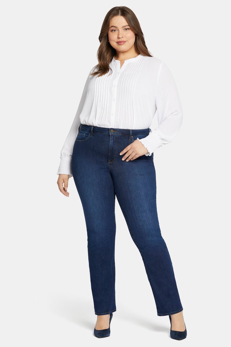 NYDJ Barbara Mid Rise Bootcut Stretch Denim Jeans