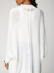 Cape Cardigan Sweater - Optic White