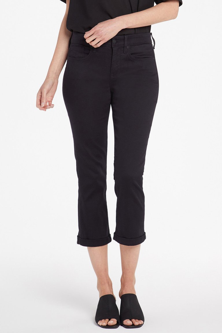 Chloe Skinny Capri Jeans - Black