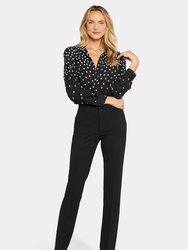 Classic Trouser Pants In Petite - Black