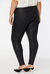 Coated Legging Pants In Plus Size - Black