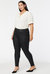 Coated Legging Pants In Plus Size - Black