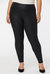 Coated Legging Pants In Plus Size - Black