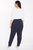 Drawstring Jogger Pants In Plus Size - Oxford Navy