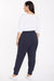 Drawstring Jogger Pants In Plus Size - Oxford Navy