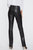 Faux Leather Marilyn Straight Pants In Petite - Black