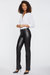 Faux Leather Marilyn Straight Pants In Petite - Black