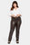 Faux Leather Marilyn Straight Pants In Plus Size - Cordovan - Cordovan