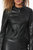 Faux Leather Moto Jacket - Jet Black