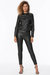 Faux Leather Moto Jacket - Jet Black