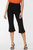 Flared Pedal Pusher Pants - Black