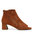 Gabbe Block Heel Booties - Cognac