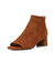 Gabbe Block Heel Booties - Cognac