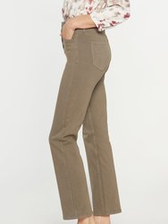 High Straight Jeans - Ripe Olive