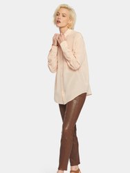 Lauren Silk Blouse - Angel Pink