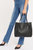 Leather Tote Bag With Pouch