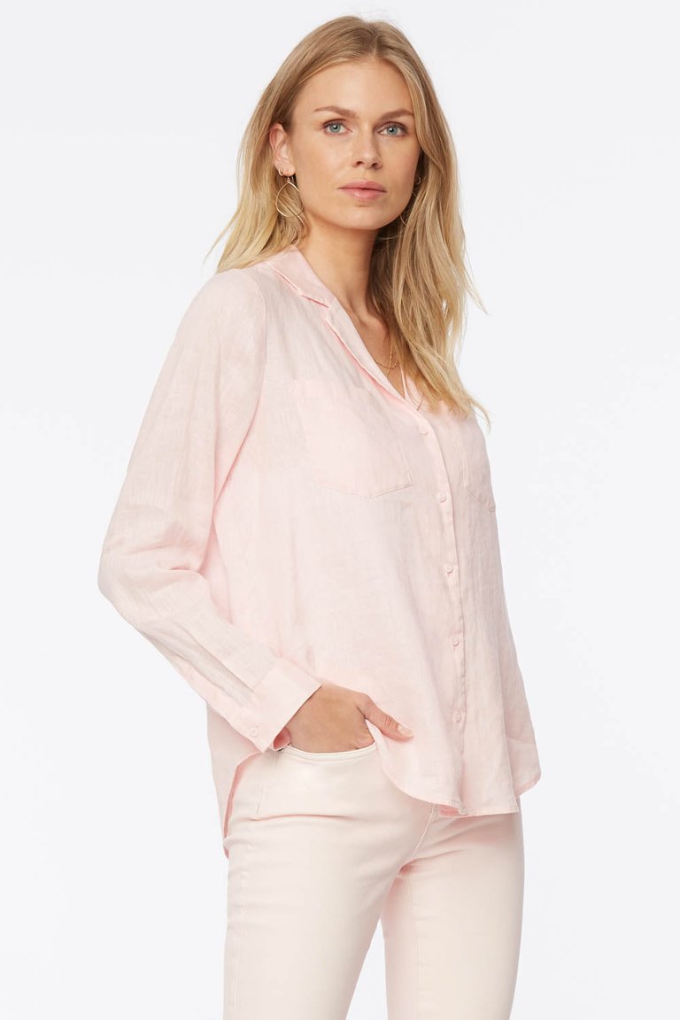 Linen Blouse - Carnation