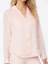 Linen Blouse - Carnation