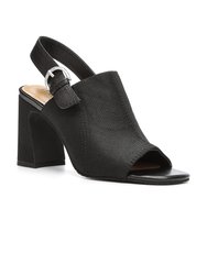 Lyssa Block Heel Sandals - Black - Black