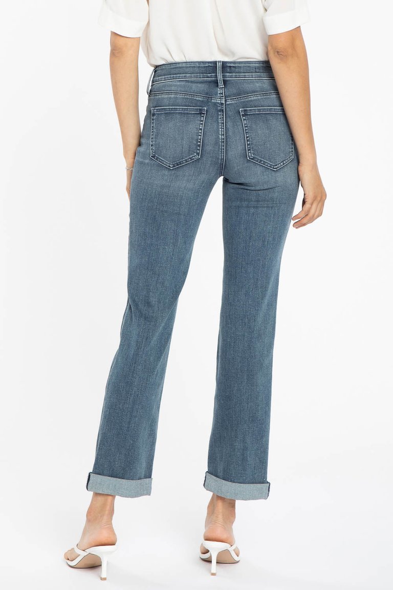Marilyn Straight Ankle Jeans - Clean Monet - Clean Monet
