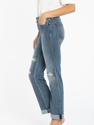 Marilyn Straight Ankle Jeans - Clean Monet