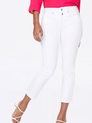 Marilyn Straight Ankle Jeans - Optic White - Optic White