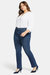 Marilyn Straight Jeans In Plus Size - Cooper