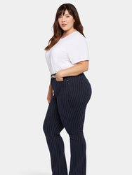 Marilyn Straight Jeans In Plus Size - Tahoe Stripe