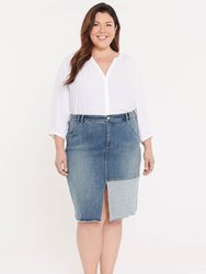 Midi Skirt In Plus Size - Clean Seline - Clean Seline
