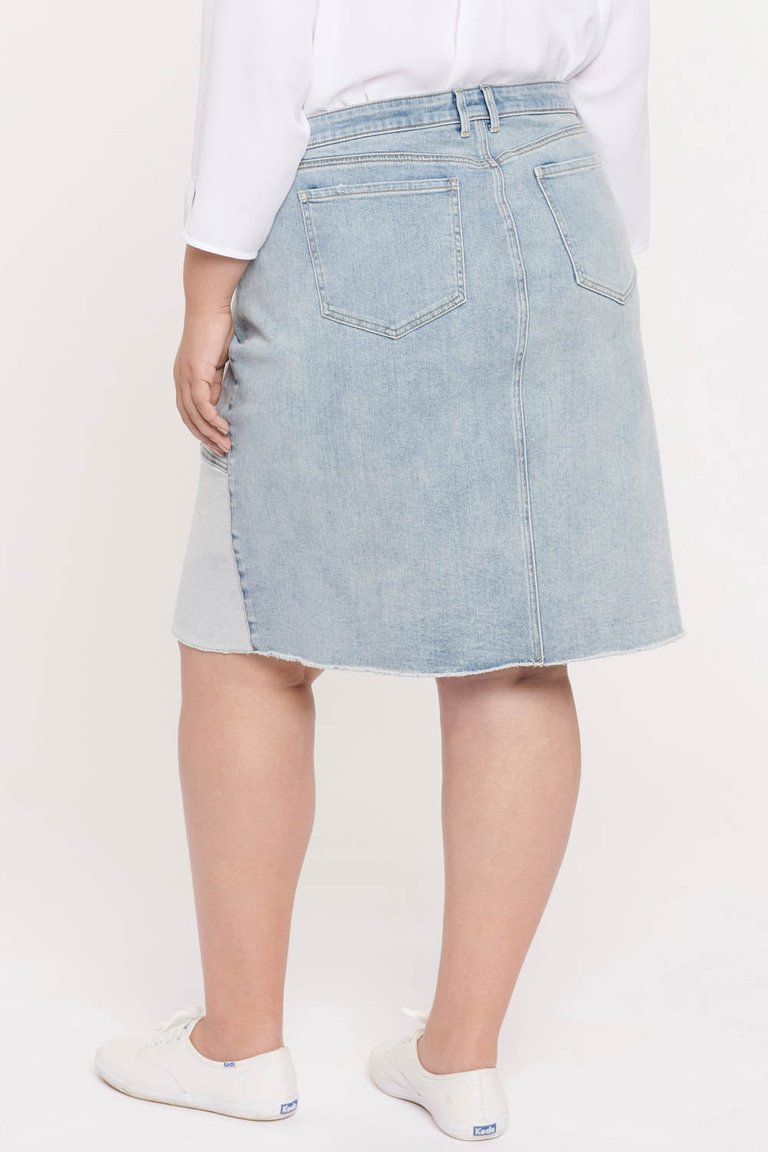 Midi Skirt In Plus Size - Distructed Radiance Base