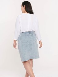 Midi Skirt In Plus Size - Distructed Radiance Base