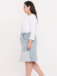 Midi Skirt In Plus Size - Distructed Radiance Base