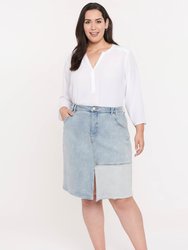 Midi Skirt In Plus Size - Distructed Radiance Base