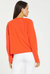 Open Front Sweatshirt Jacket - Orange Poppy - Orange Poppy
