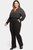 Pull-On Flared Trouser Pants In Plus Size