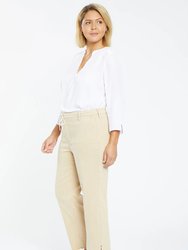 Relaxed Trouser Pants In Plus Size - Warm Sand