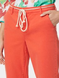 Relaxed Trouser Pants - Orange Poppy