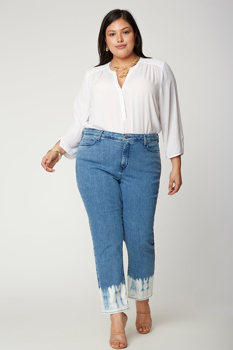 Sheri Slim Ankle Jeans In Plus Size - Cadena - Cadena