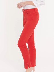 Sheri Slim Ankle Jeans - Sweet Strawberry