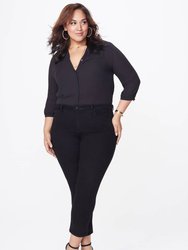 Sheri Slim Jeans In Plus Size - Black