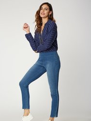 Skinny Ankle Pull-On Jeans - Deleon