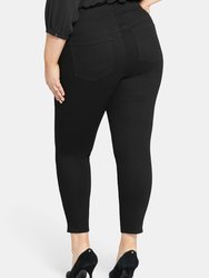 Skinny Ankle Pull-On Jeans In Plus Size - Black