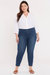 Skinny Ankle Pull-On Jeans In Plus Size - Clean Marcel - Clean Marcel